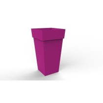 EDA Pot de fleurs XXL Toscane - Carré - 43,3 x 43,3 x H 80 cm - 98 L