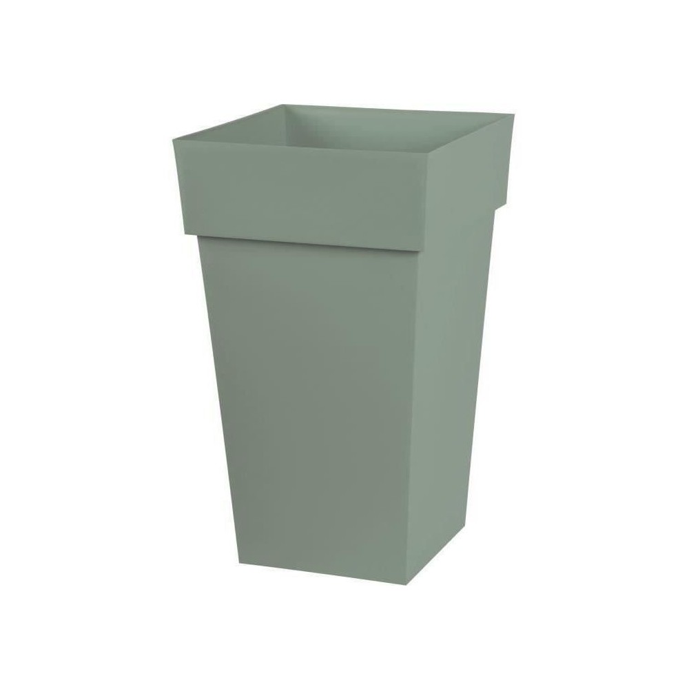 Pot de fleur haut carré Toscane - EDA PLASTIQUE - 39 x 39 x H 65 cm -