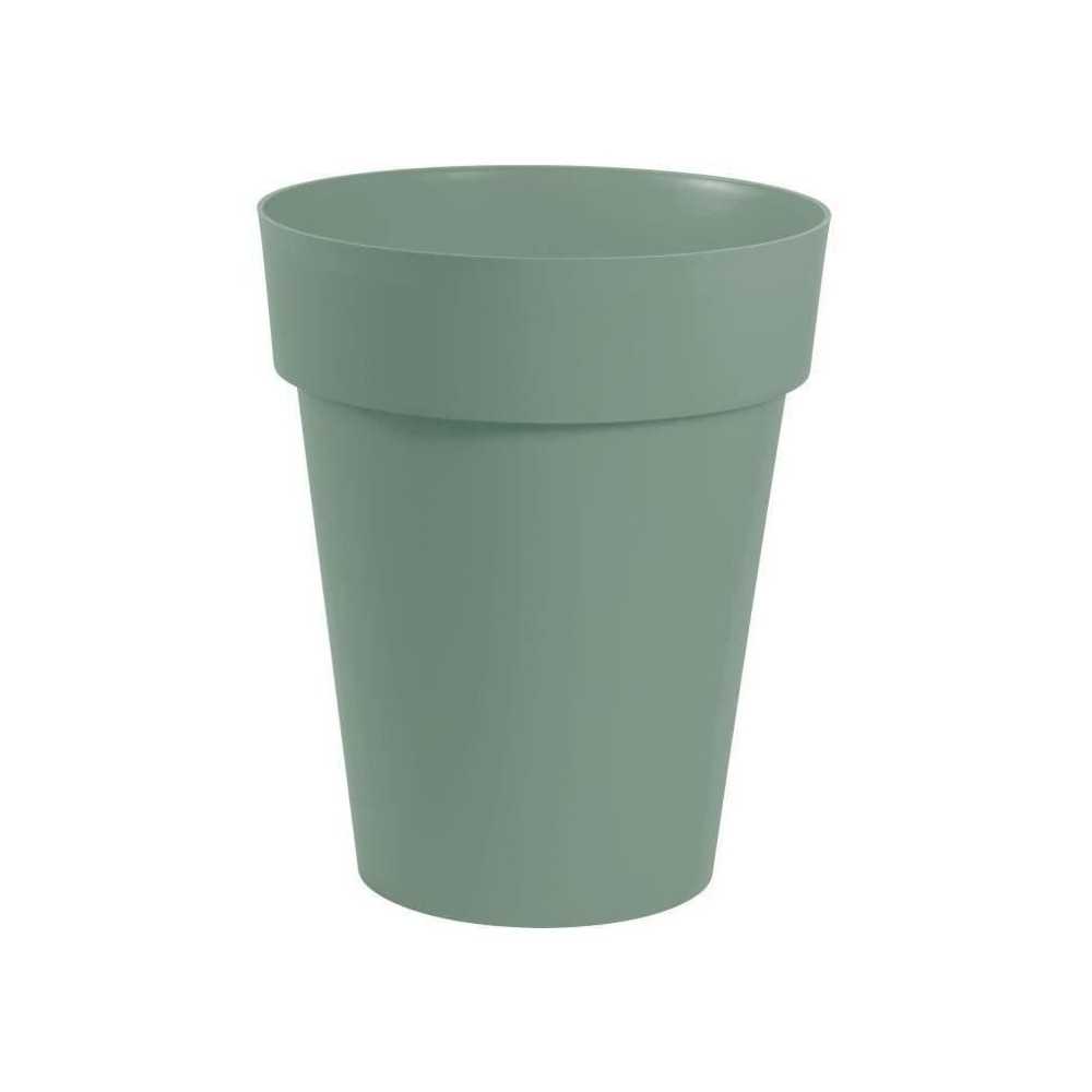 Pot de fleurs vase - EDA PLASTIQUE - Toscane mi-haut - Vert laurier -