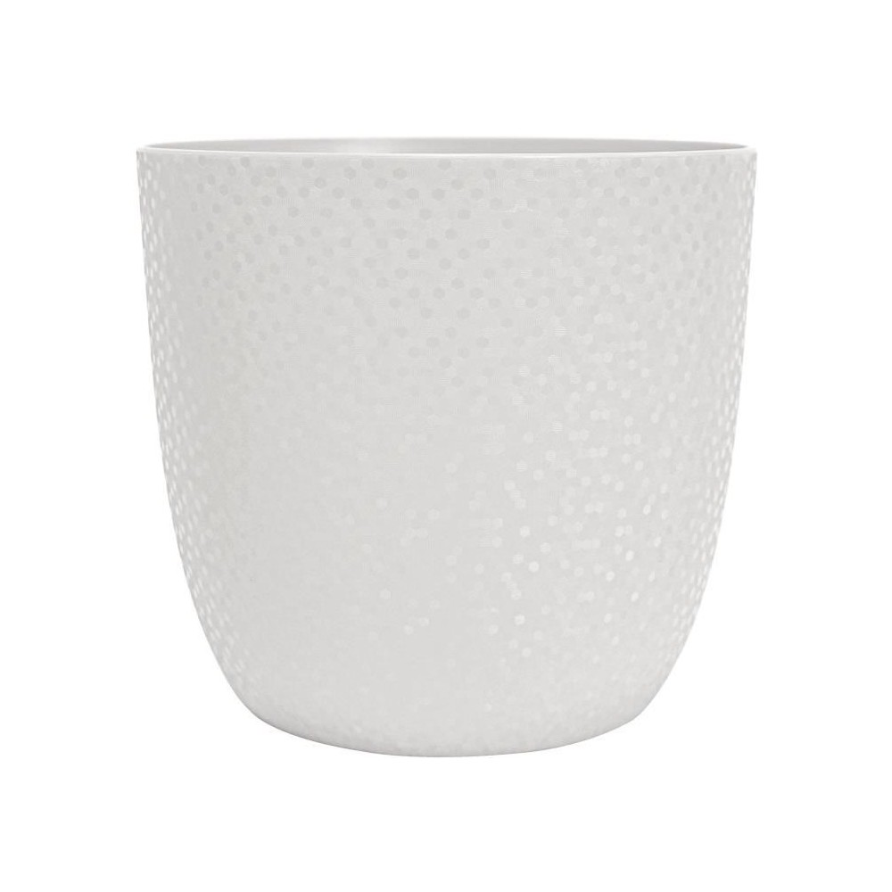 EDA Cache-pot OPALE Ø 29,5 cm - Volume 14,8 L - Blanc ivoire