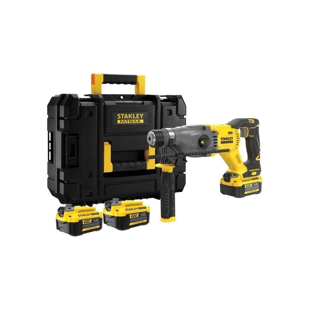 Perforateur Brushless SDS Plus 18V Stanley FatMax - 2 Joules - 2 Batteries 4.0Ah - 3 Modes de Travail