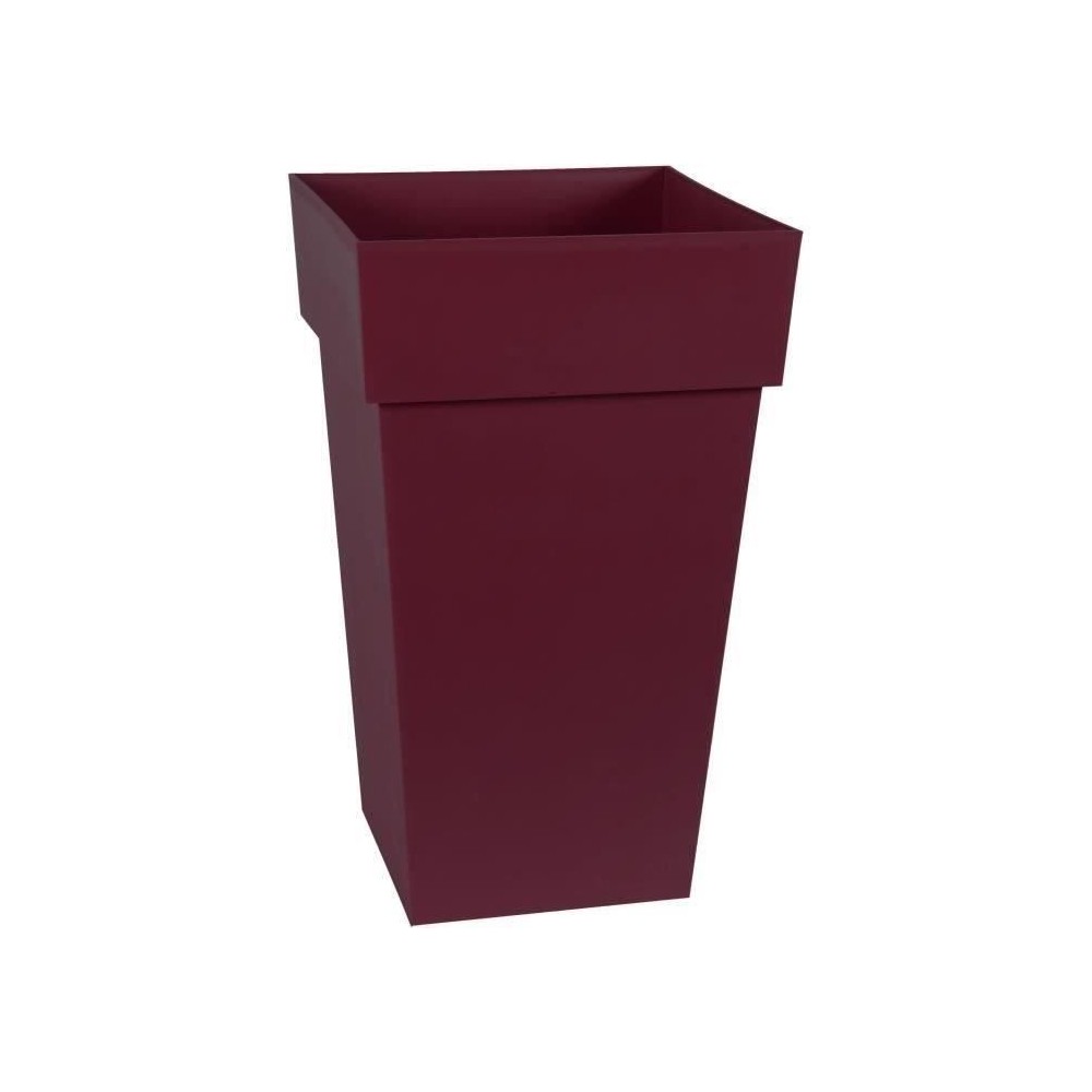 EDA Pot de Fleur Carré Haut TOSCANE - Volume 62 L - 39 x 39 x H.65 cm