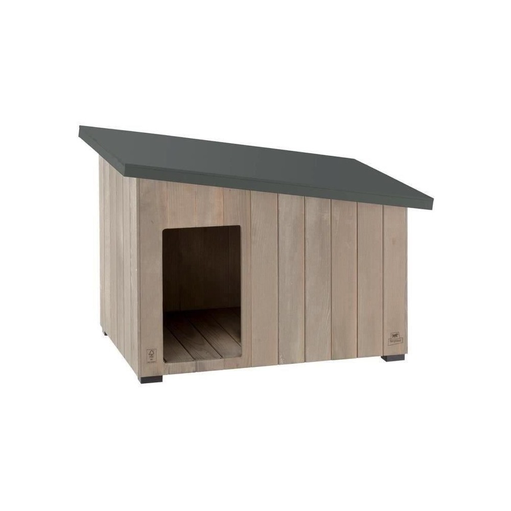 FERPLAST - ARGO 60 Niche pour chien en bois de pin nordique L 57,5 x L