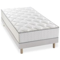 Ensemble matelas ressorts + sommier tapissier 90 x 190 - Epaisseur 23