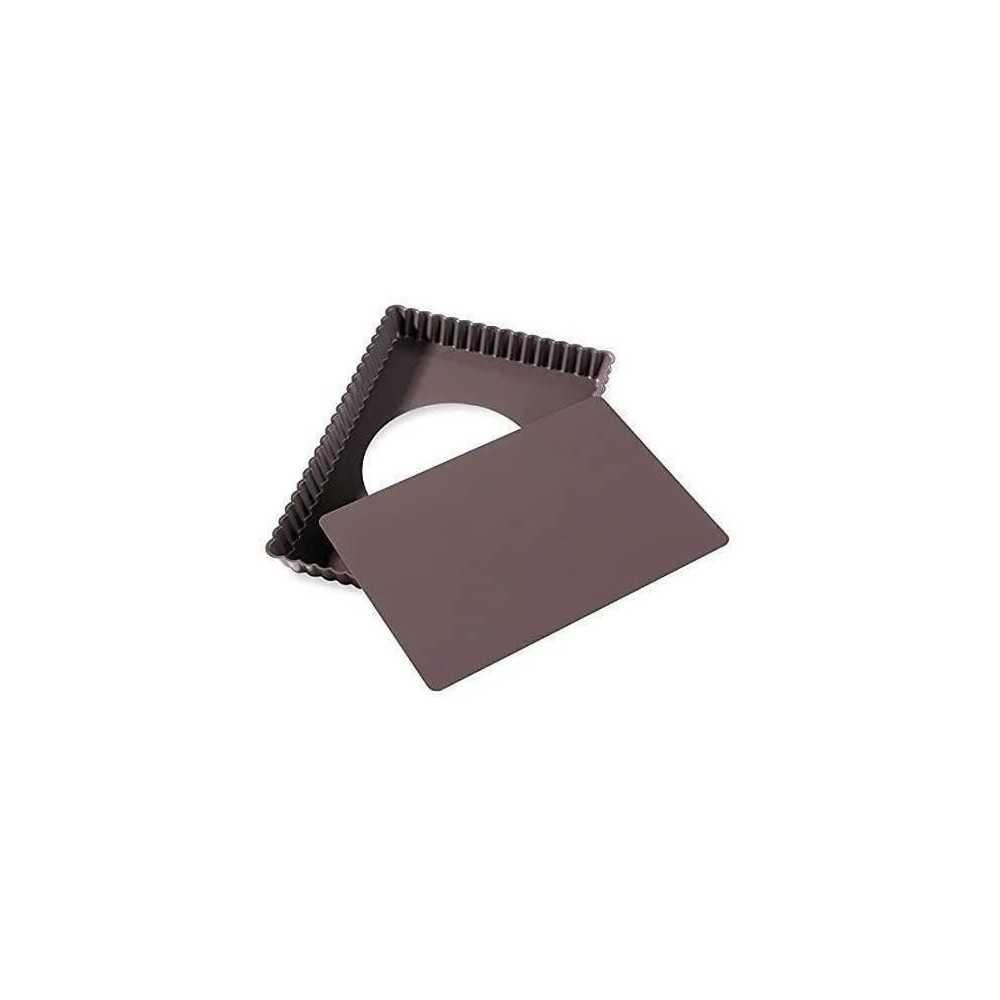 Moule tarte rectangulaire 31x21x3 cm fond amovible SUCRE & GOURMANDISE