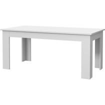 Table a manger PILVI - 8 personnes - Blanc - L 180 x I90 x H 75 cm