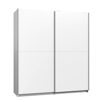 Armoire 2 portes coulissantes - Panneaux de particules - Blanc - L 170