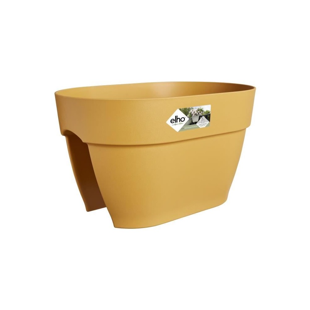 Planteur - ELHO - Vibia Campana Flower Bridge 40 - Jaune Miel - Balcon extérieur - 26x39x22cm