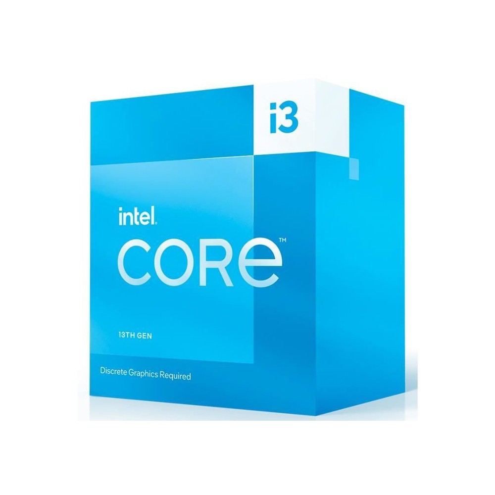 Processeur Intel Core i3-13100F - INTEL - 3.4 GHz / 4.5 GHz - 4 coeurs