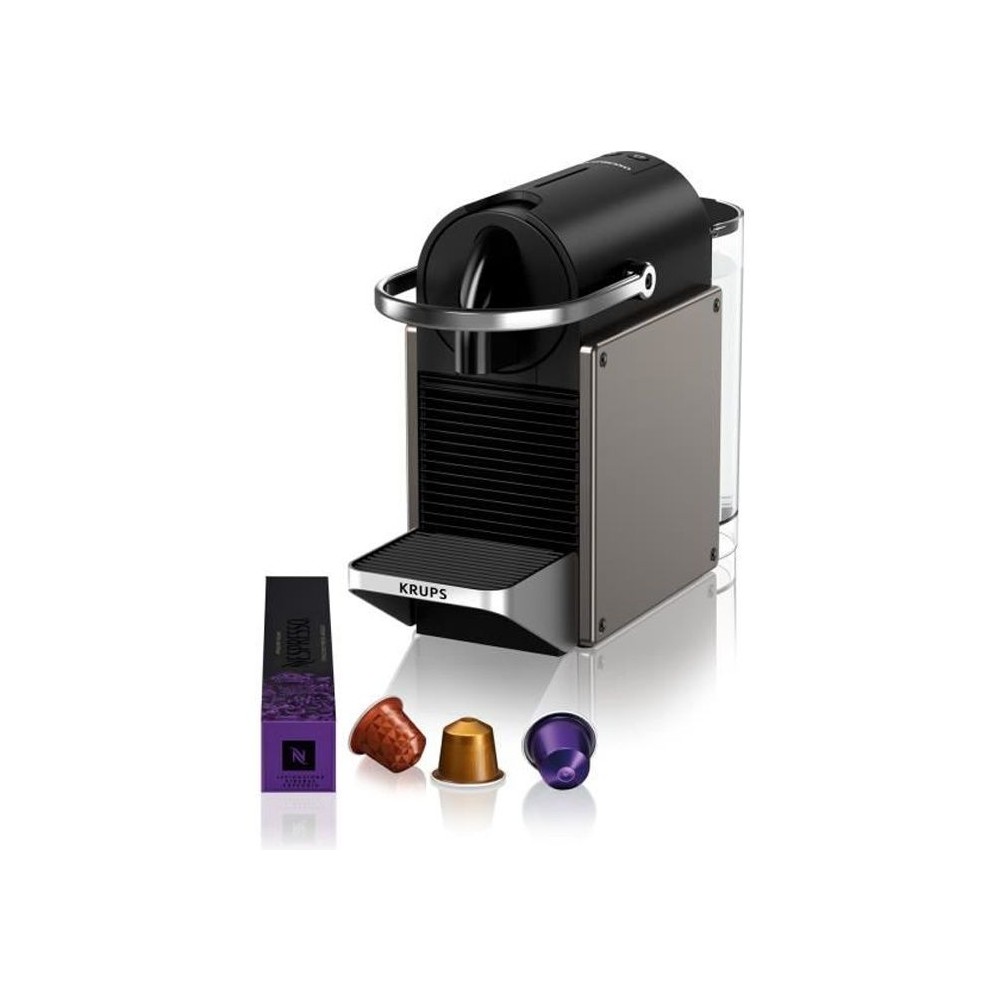 NESPRESSO KRUPS Pixie Machine a café dosette ou capsule, 19 bars, ré