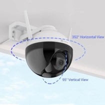 Caméra de surveillance extérieure - EZVIZ C8T 1080p - Vision nocturne - Résistante aux intempéries