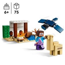 LEGO 21251 Minecraft L'Expédition de Steve dans le Désert, Jouet de