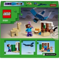 LEGO 21251 Minecraft L'Expédition de Steve dans le Désert, Jouet de