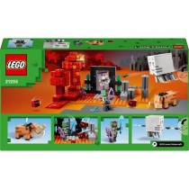 LEGO 21255 Minecraft L'Embuscade au Portail du Nether, Jouet avec Scen