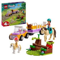 LEGO 42634 Friends La Remorque du Cheval et du Poney, Jouet avec Figur