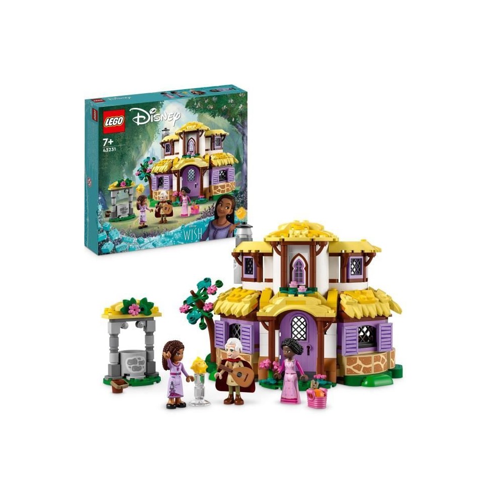 LEGO Disney Wish 43231 La Chaumiere d'Asha, Maison de Poupées avec Mi