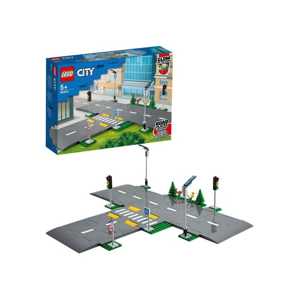 LEGO City 60304 Intersection a assembler, Jeu construction ville avec