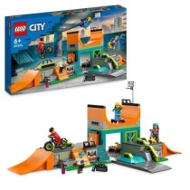 LEGO City 60364 Le Skatepark Urbain, Jouet de Cascade avec Vélo BMX,