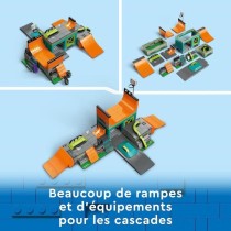 LEGO City 60364 Le Skatepark Urbain, Jouet de Cascade avec Vélo BMX,