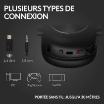 Casque gamer - Sans fil - Logitech G - Pro X 2 - Avec micro - Noir