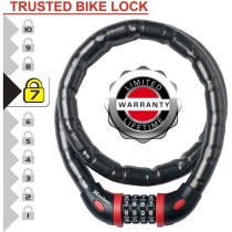 MASTER LOCK Cable Antivol Vélo - Idéal pour Vélo, Vélo Electrique,