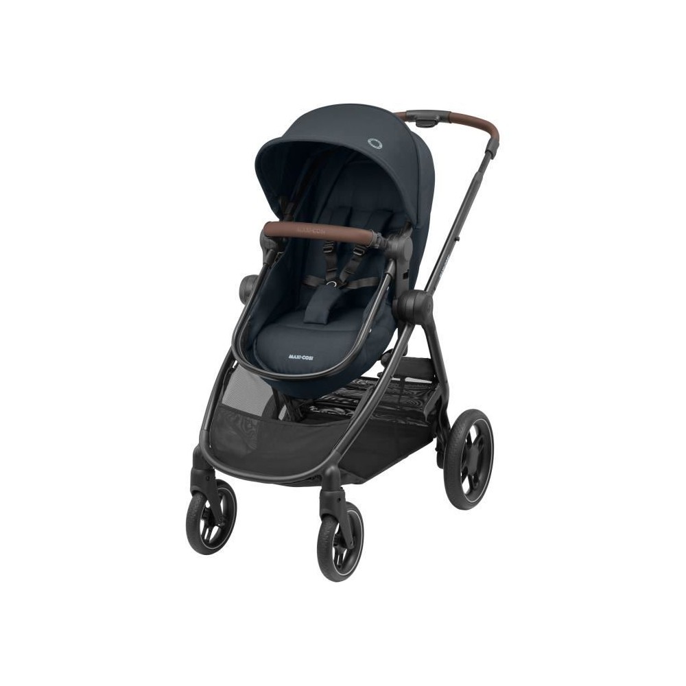 MAXI-COSI Poussette 2 en 1 Zelia 3, nacelle intégrée, 4 roues, Essen