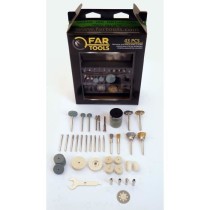 FARTOOLS Set 43 accessoires pour mini meuleuse pour verre et porcelaine