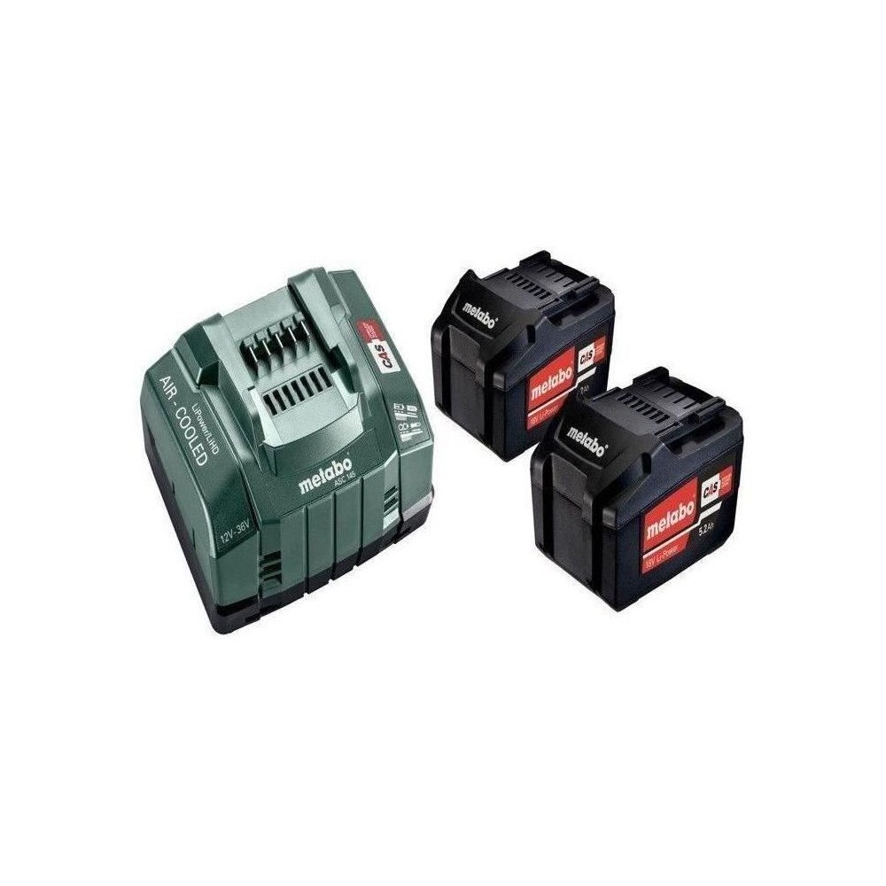 Set de base 2x5,2Ah Li-Power 18V en Boîte en carton - METABO - 685051