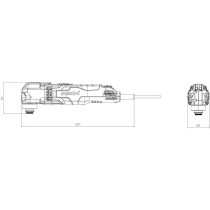 Outil multifonctions - METABO - MT 400 Quick - Vert - Electrique - 400