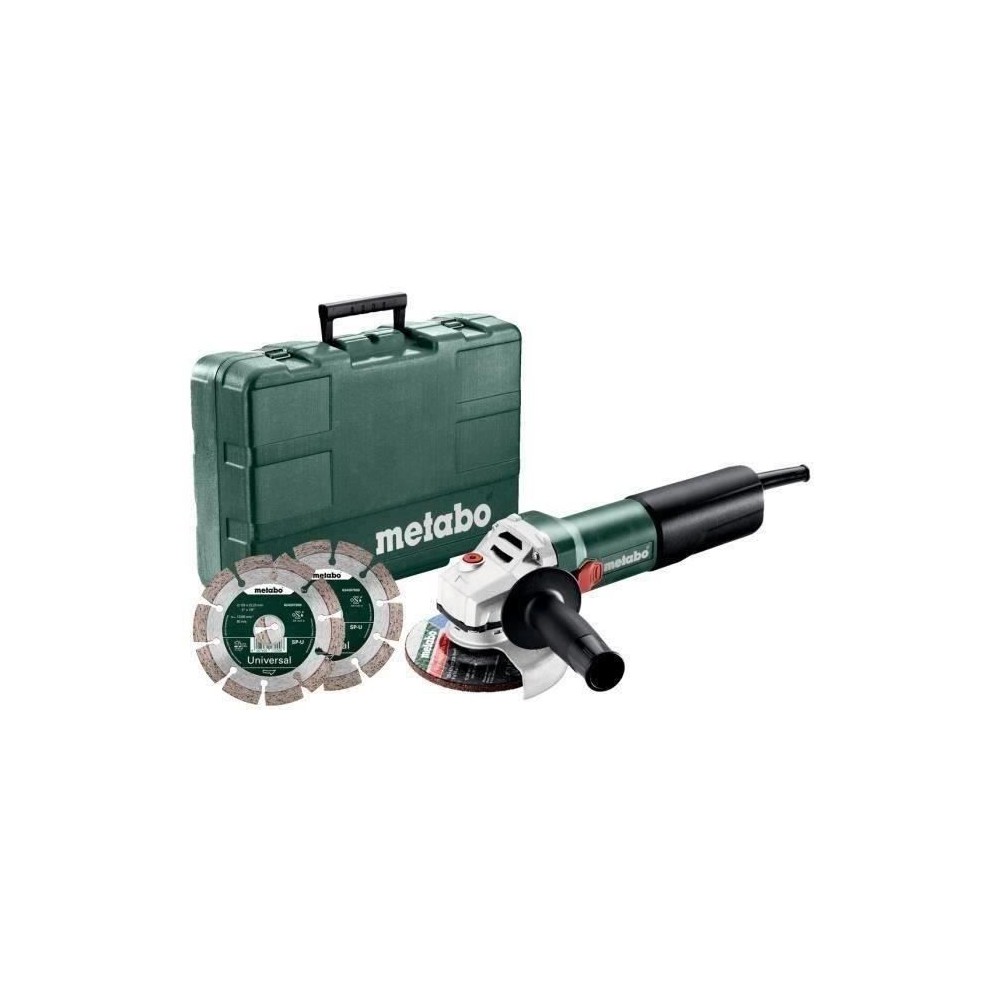 Meuleuse d'angle METABO WQ 1100-125 - 125mm 1100W - Robuste et univers