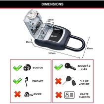 Boite a clés sécurisée - MASTER LOCK - 5400EURD - Format M - Avec anse - Select Access Partagez vos clés en toute sécurité