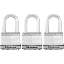 Cadenas Haute Sécurité - MASTER LOCK - M115EURTRILF - A Clé - Acier Laminé Recouvert - Extérieur - Anti-rouille - Anse M -