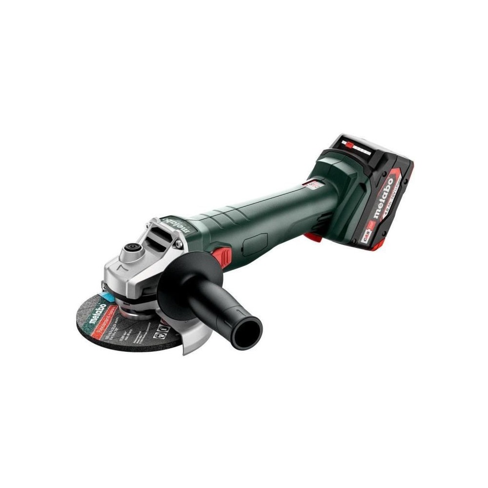 Meuleuse d'angle sans fil - METABO - W 18 L 9-125 - 18 V - MetaBOX 165