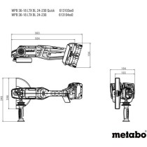 Meuleuse d'angle sans fil - METABO - WPB 36-18 LTX BL 24-230 Quick - 1