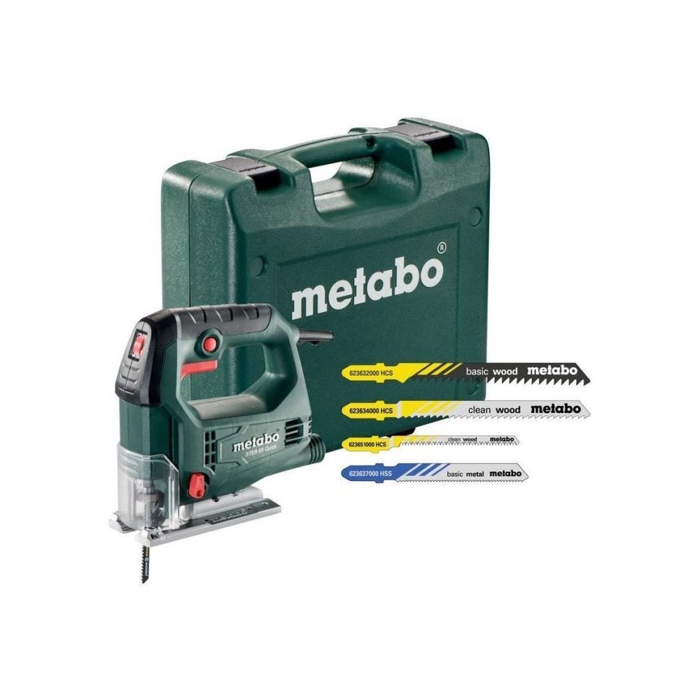 Scie sauteuse METABO STEB 65 Quick - 20 lames - 450W - 600-3000 tours/min