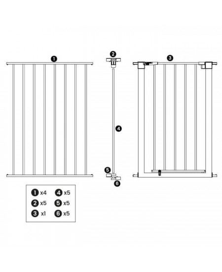 NORDLINGERPRO Barrière Pare feu pliable avec portillon – protection feu cheminée et poêle