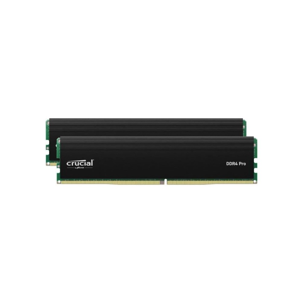 Mémoire RAM - CRUCIAL - PRO DDR4 - 64Go (2x32Go) - DDR4-3200 - UDIMM