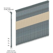 Clous - METABO - Clous D34° fixé sur papier 2,8 x 75 mm classe 2 - Accessoires cloueur