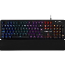 Clavier Gamer - The G-Lab - KEYZ CARBON E - Mécanique (Switch Bleu) - Rainbow - Repose Poignet - Filaire - Azerty - Noir