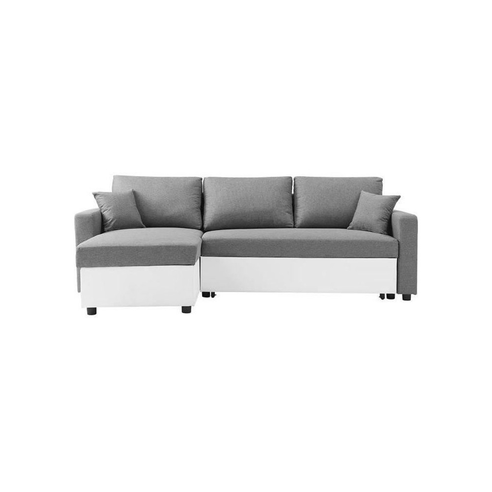 Canapé d'angle réversible convertible grand couchage + coffre - Tiss