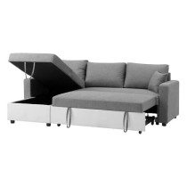 Canapé d'angle réversible convertible grand couchage + coffre - Tiss