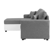 Canapé d'angle réversible convertible grand couchage + coffre - Tiss