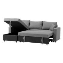 Canapé d'angle réversible convertible grand couchage + coffre - Tiss