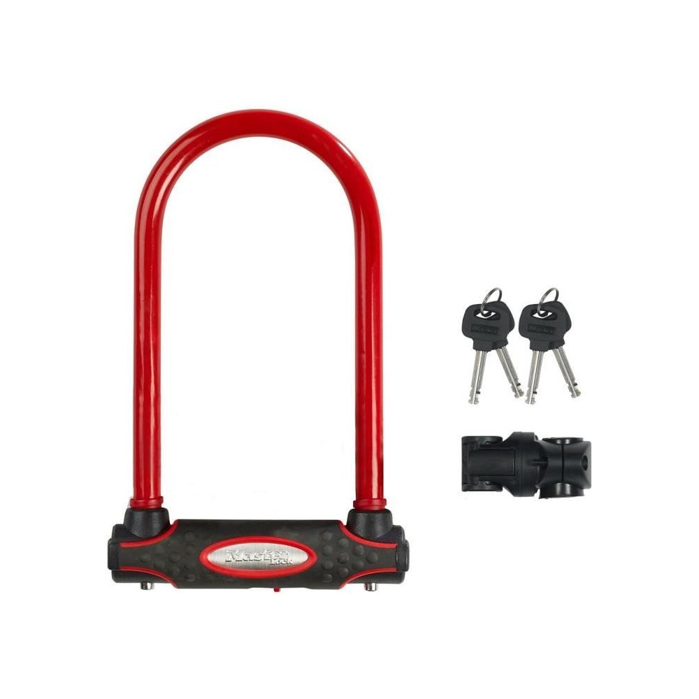 MASTER LOCK Antivol Vélo U [A Clé] [Support de Vélo Universel] [Ant