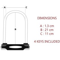 MASTER LOCK Antivol Vélo U [A Clé] [Support de Vélo Universel] [Ant