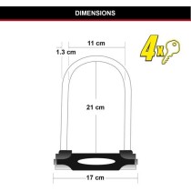 Antivol Vélo U - MASTER LOCK - 8195EURDPROCOLWR - Acier Cémenté, Cl