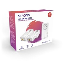 Kit CPL - STRONG - CPL 600 Pack de 3 - 600 MB - Prise Filtrée, 3 Adap