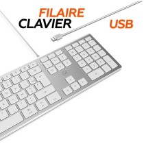 MOBILITY LAB ML304304 – Clavier Design Touch Filaire avec 2 USB pour