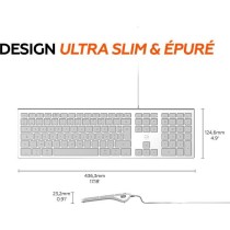 MOBILITY LAB ML304304 – Clavier Design Touch Filaire avec 2 USB pour