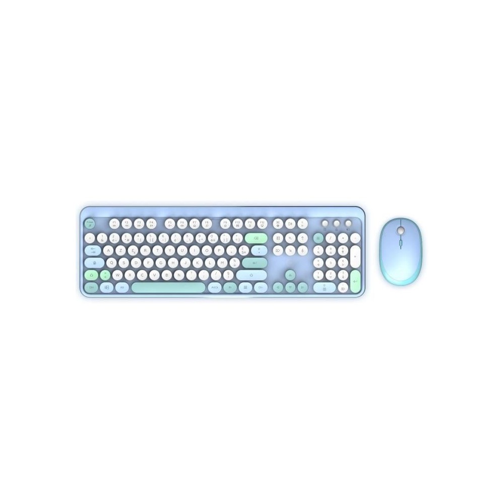 Combo sans fil clavier + souris - MOBILITY LAB - Pure Color - Bleu - D